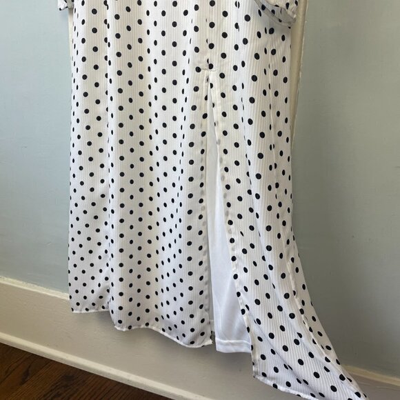 NWT Lulus Charmed and Classy Long Sleeve Polka Dot Dress - Picture 7 of 10